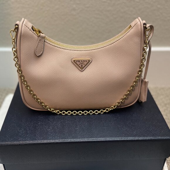 Prada Re-Edition 2005 Saffiano leather bag (beige colour) - Full package unused - Picture 2 of 5